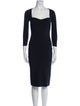 Chiara Boni Square Neckline Knee-Length Dress