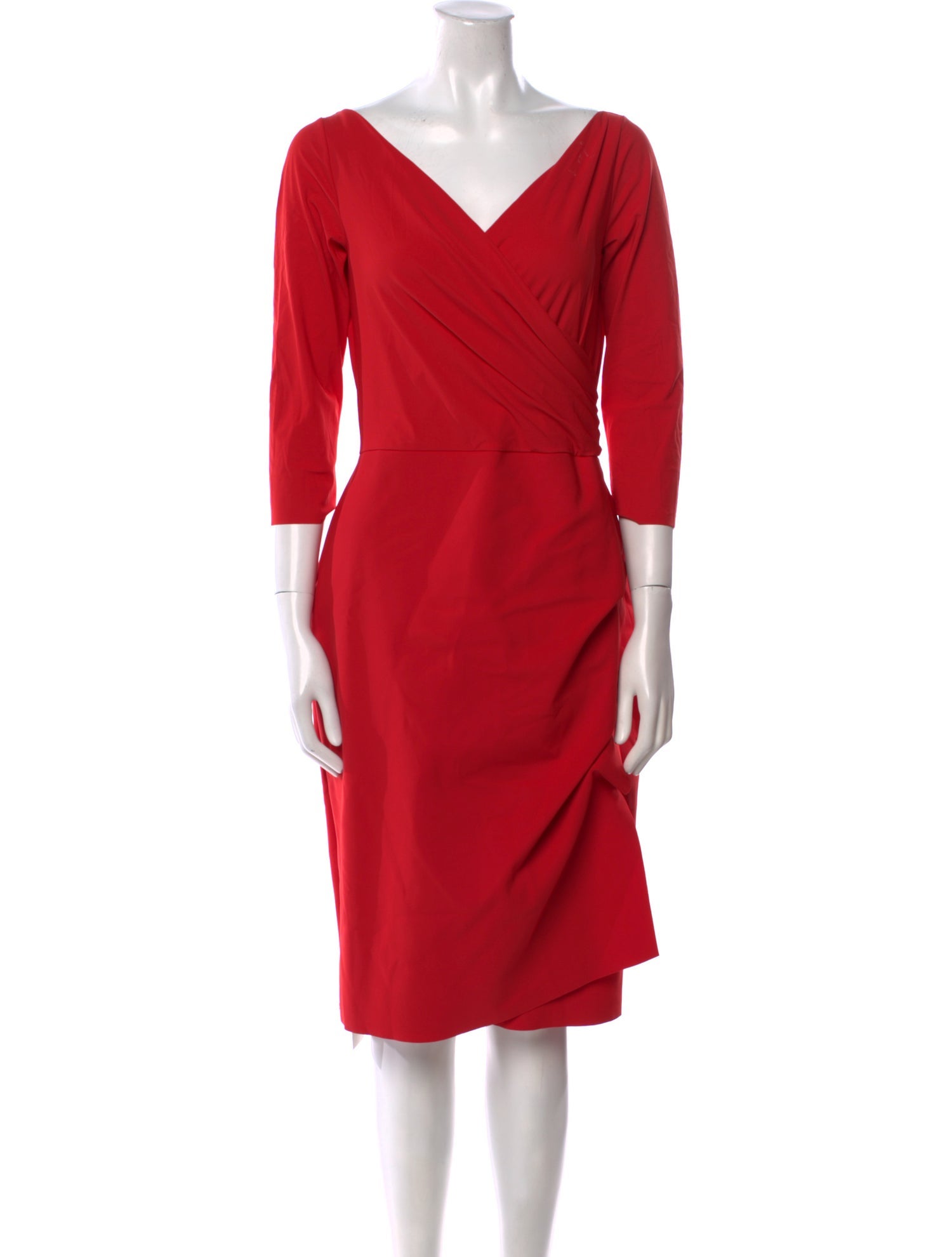 Chiara Boni V-Neck Knee-Length Dress