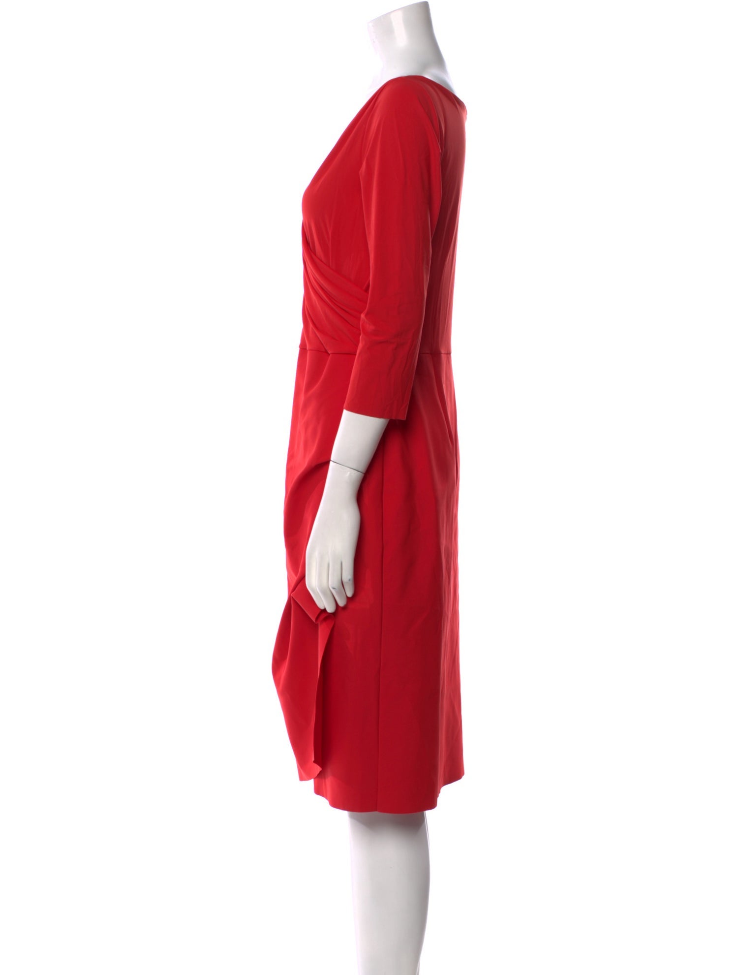 Chiara Boni V-Neck Knee-Length Dress