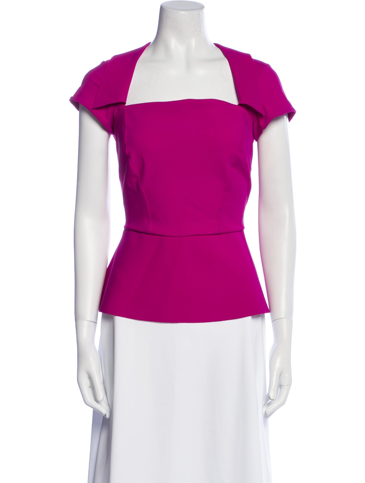 Chiara Boni Square Neckline Short Sleeve Top