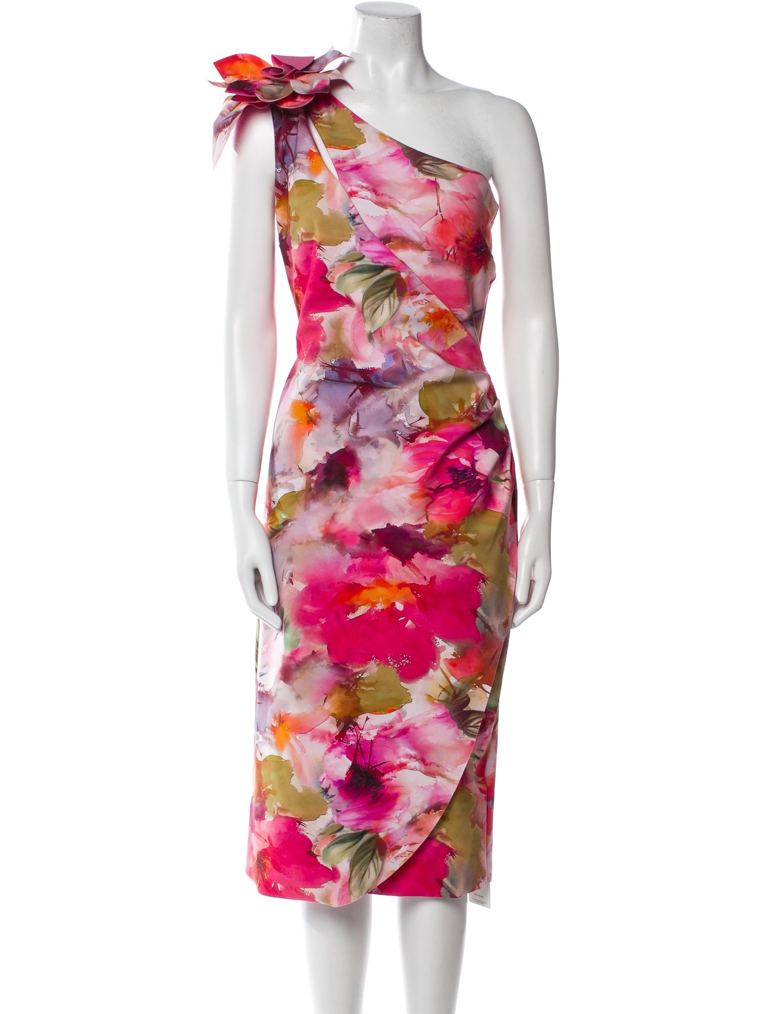 Chiara Boni Floral Print Midi Length Dress