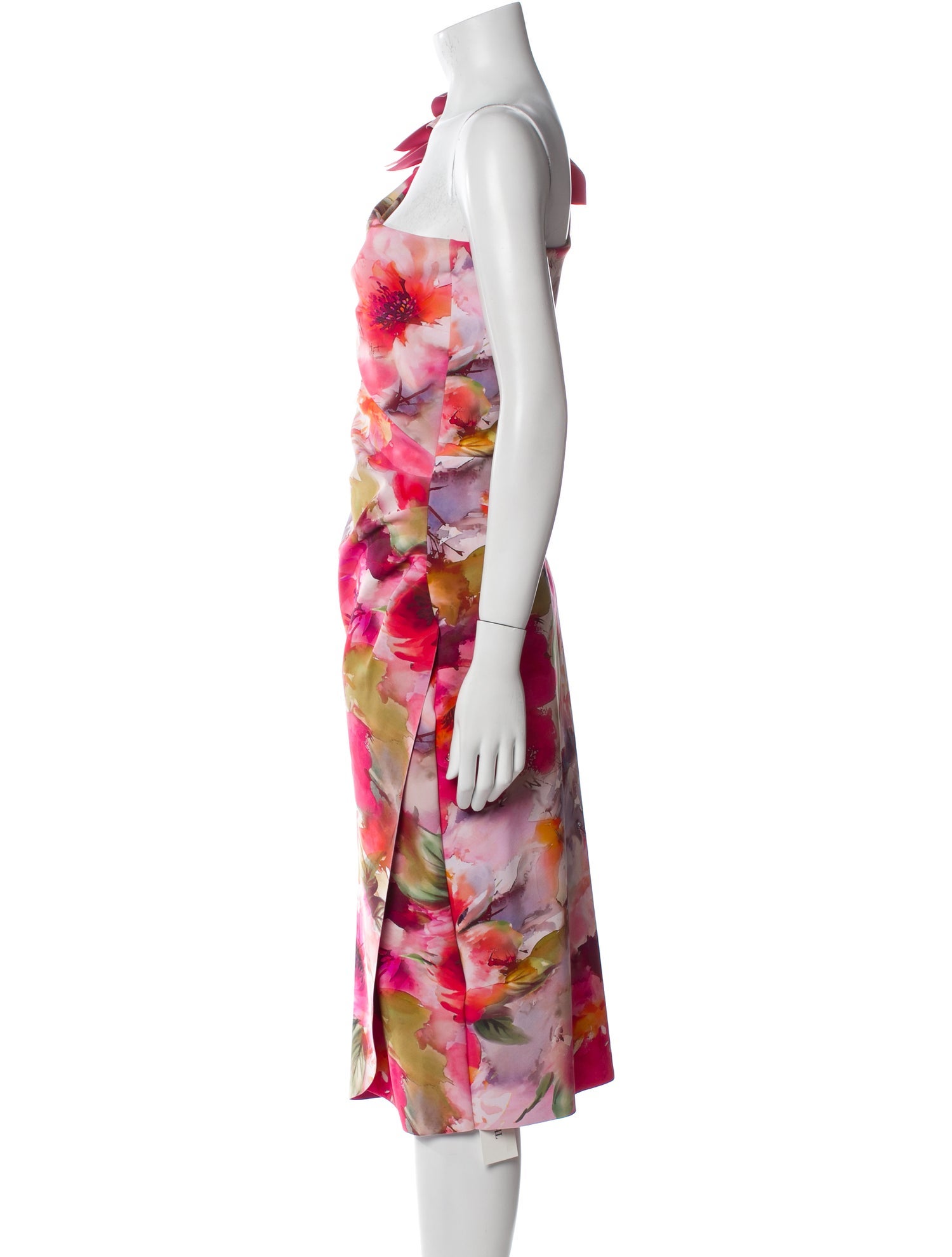 Chiara Boni Floral Print Midi Length Dress