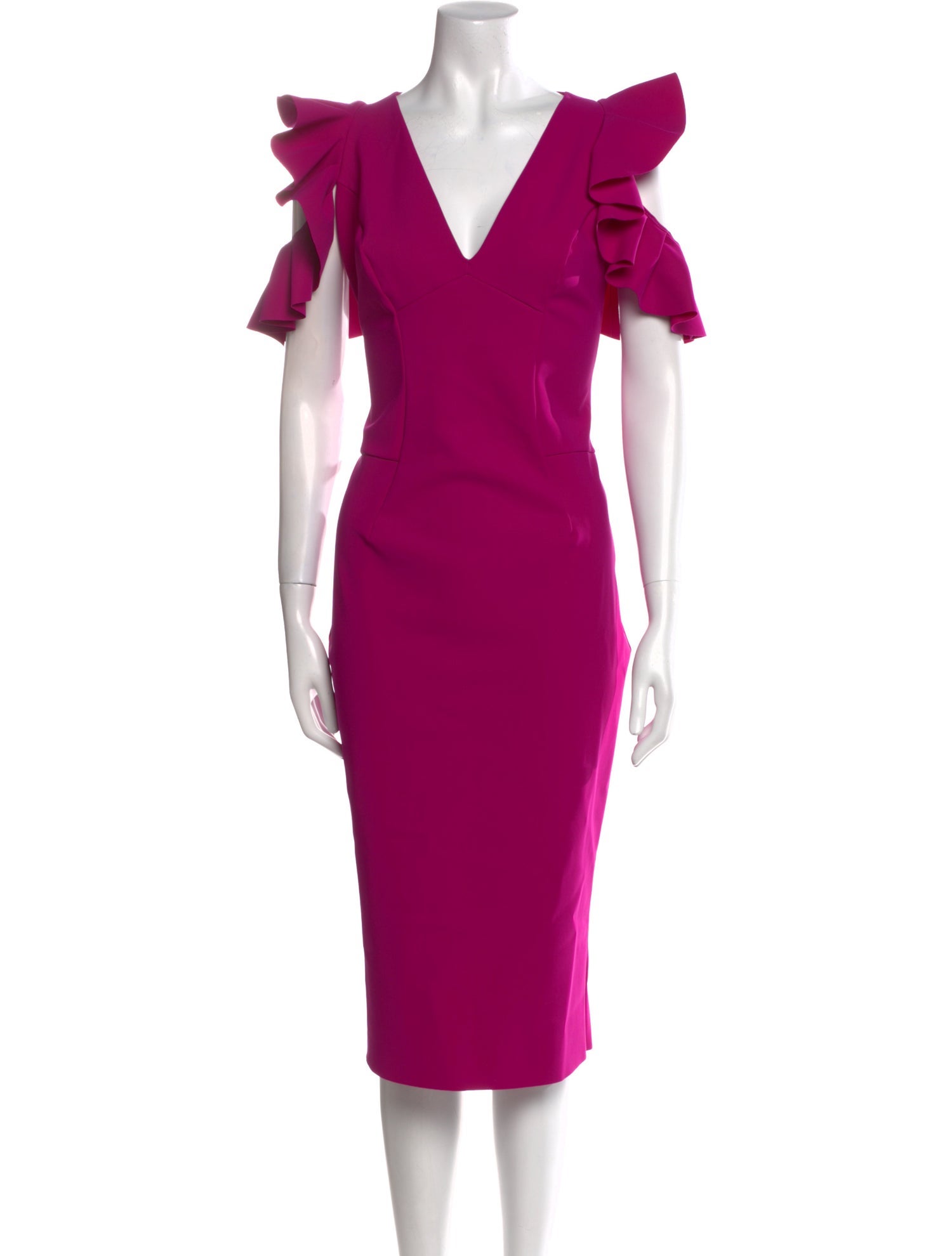 Chiara Boni V-Neck Midi Length Dress