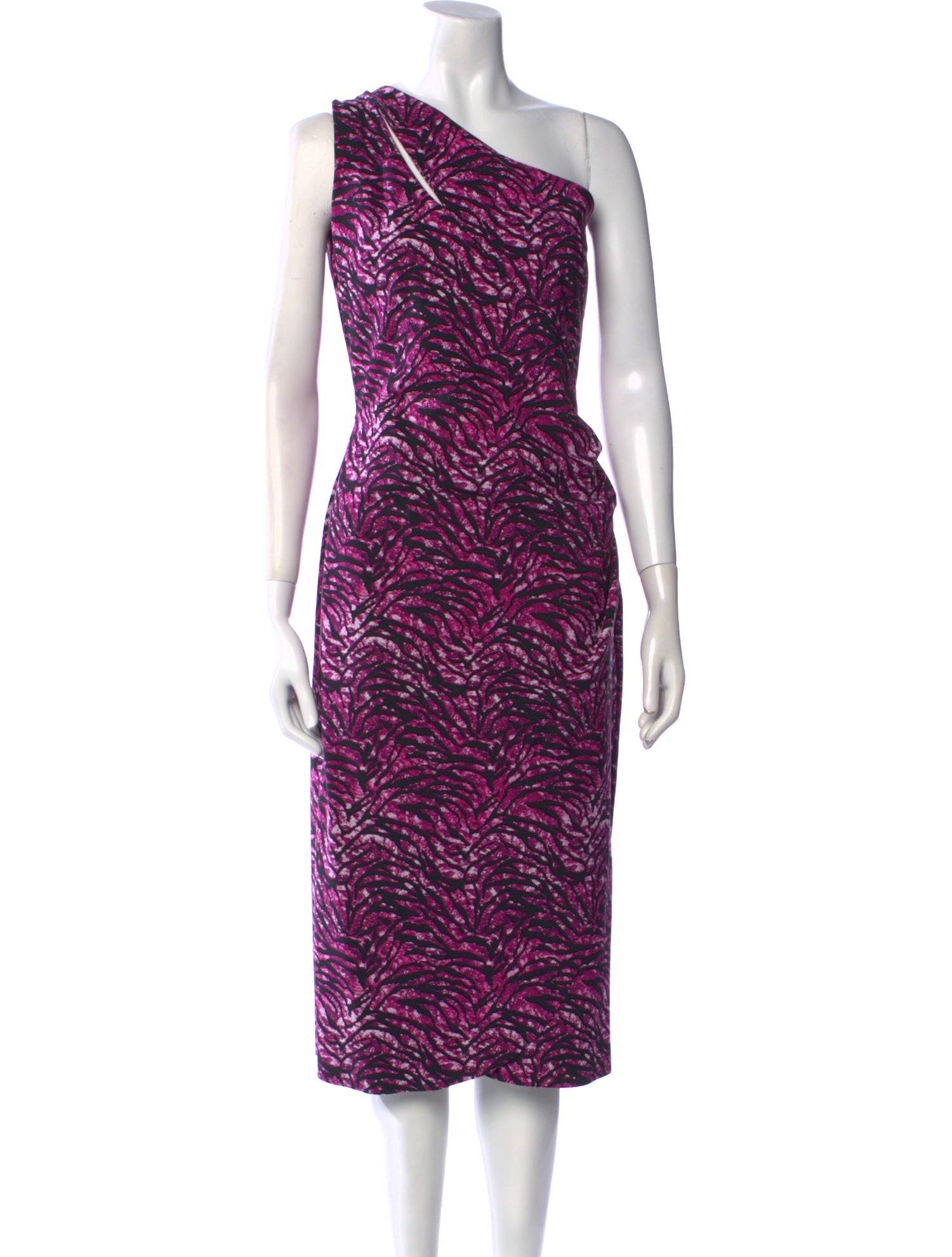 Chiara Boni Animal Print Midi Length Dress