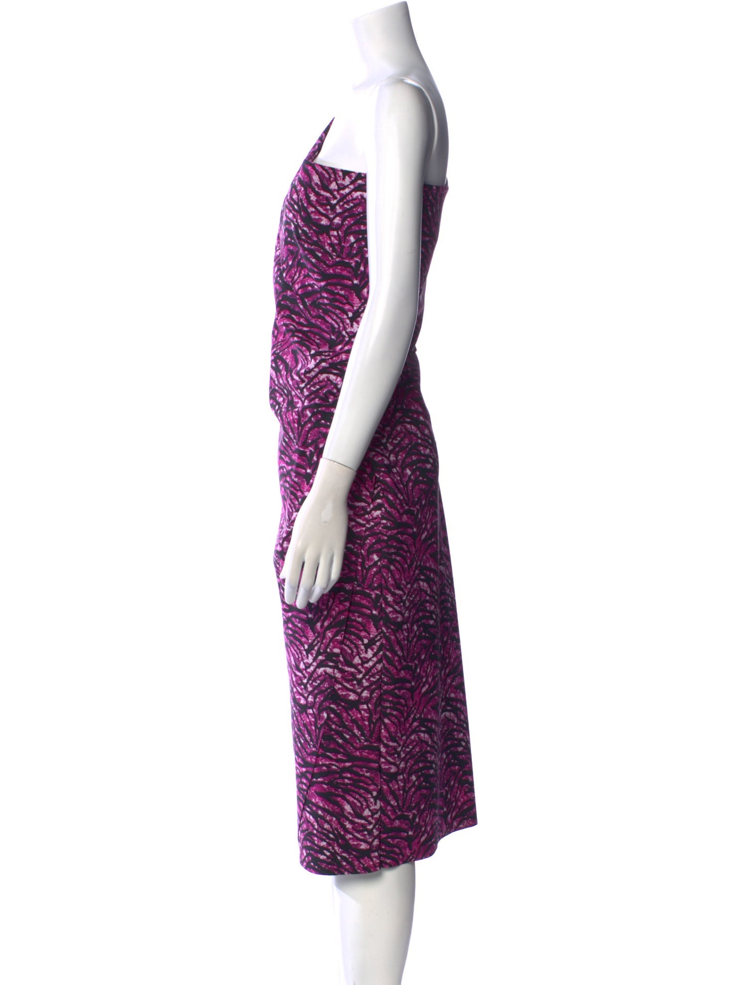 Chiara Boni Animal Print Midi Length Dress