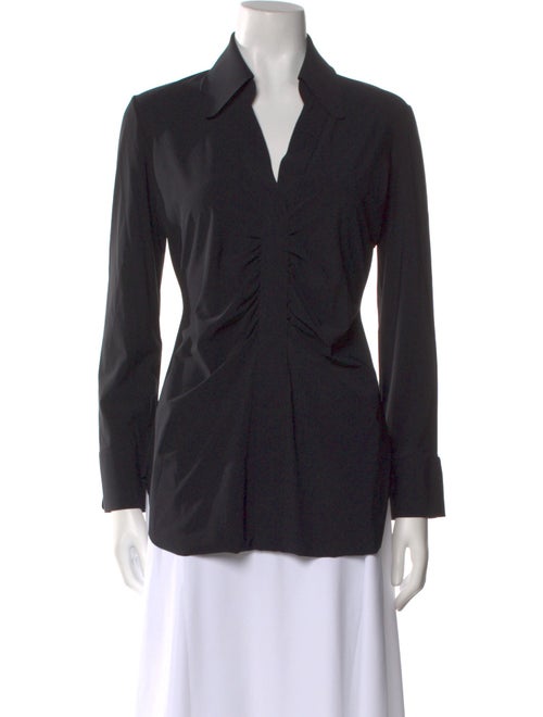 Chiara Boni V-Neck Long Sleeve Blouse