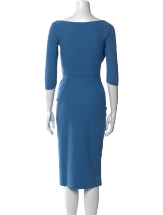 Chiara Boni Cowl Neck Midi Length Dress