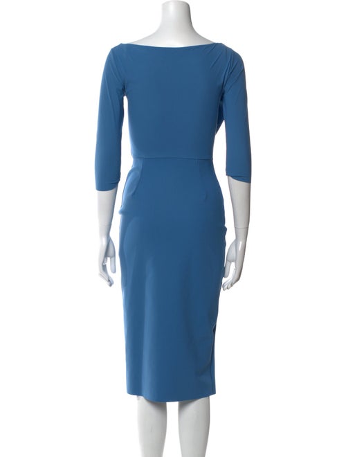 Chiara Boni Cowl Neck Midi Length Dress