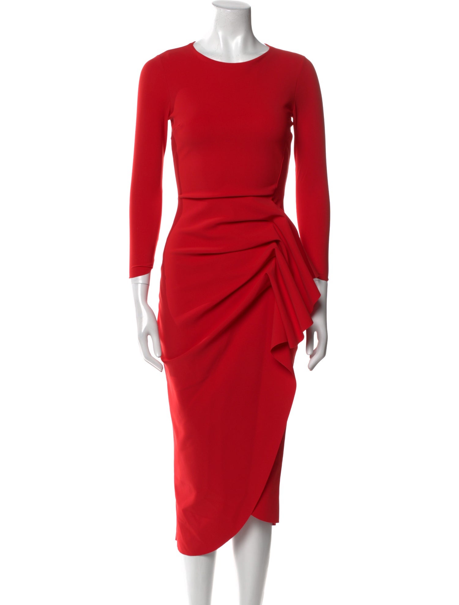 Chiara Boni Crew Neck Midi Length Dress