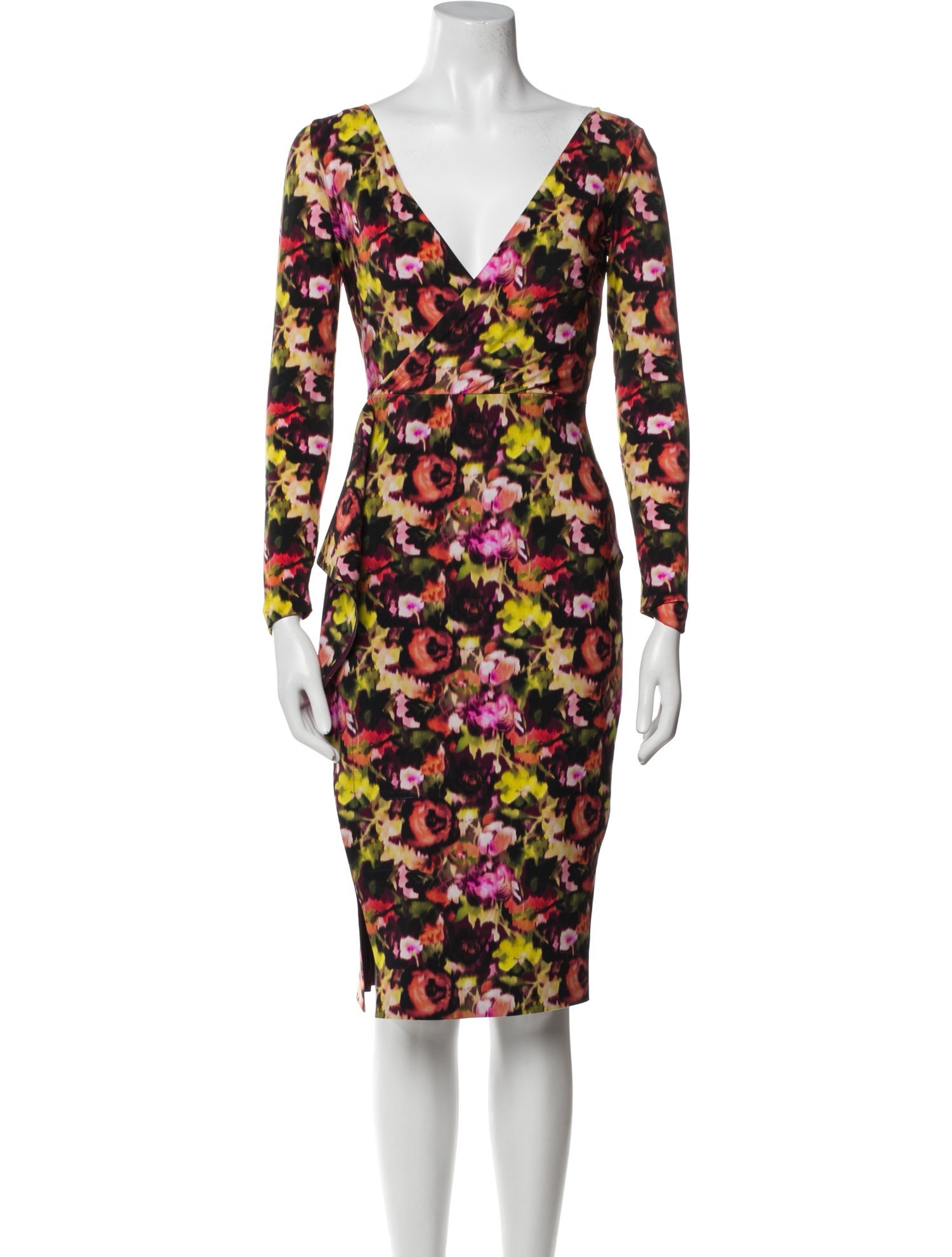 Chiara Boni Floral Print Knee-Length Dress