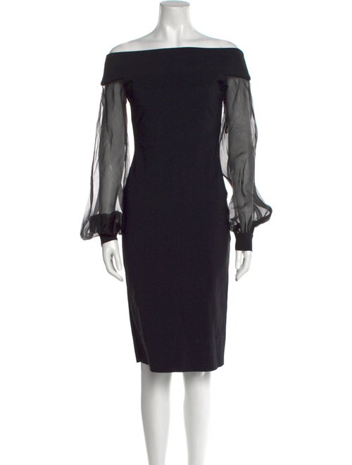 Chiara Boni Off-The-Shoulder Knee-Length Dress