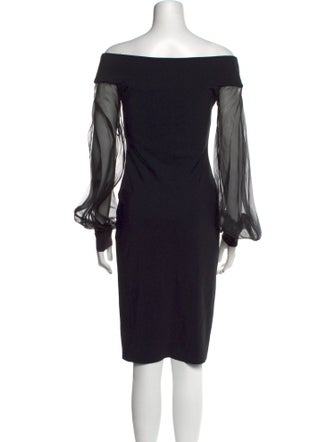 Chiara Boni Off-The-Shoulder Knee-Length Dress