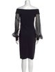 Chiara Boni Off-The-Shoulder Knee-Length Dress