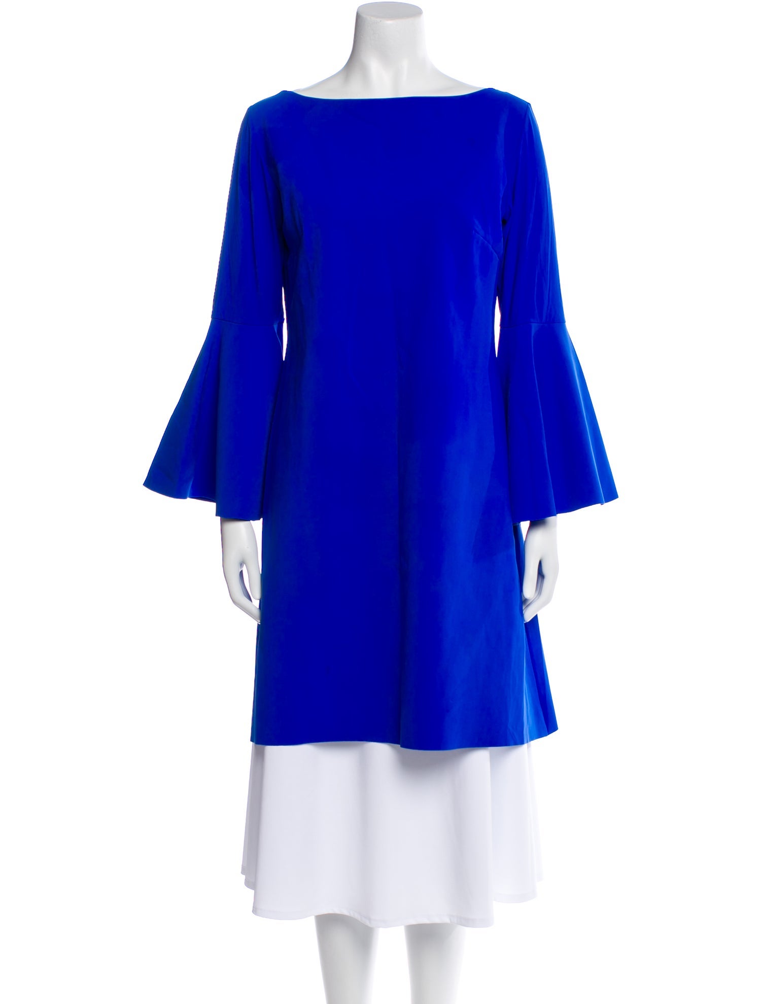 Chiara Boni Bateau Neckline Mini Dress