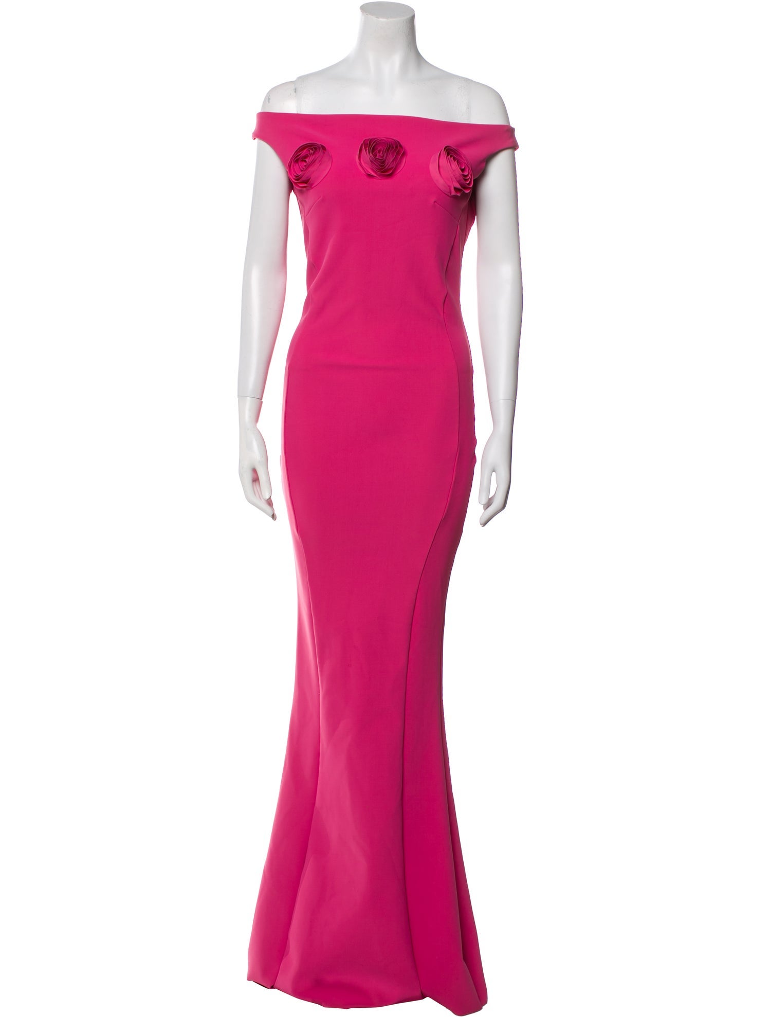 Chiara Boni Off-The-Shoulder Long Dress