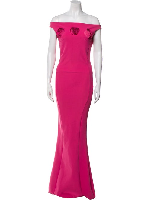 Chiara Boni Off-The-Shoulder Long Dress