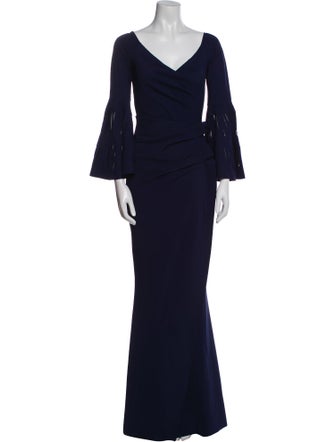 Chiara Boni V-Neck Long Dress