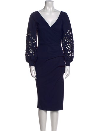 Chiara Boni V-Neck Midi Length Dress