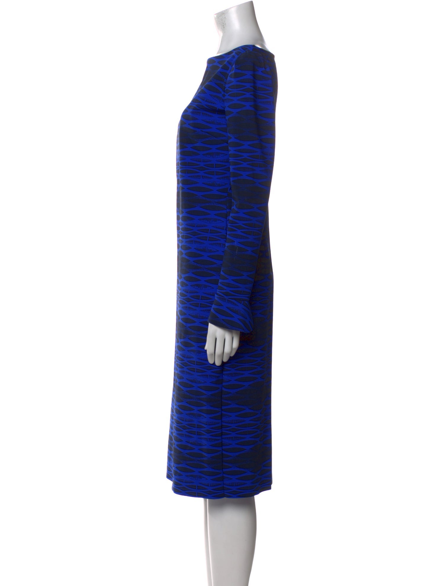 Chiara Boni Striped Midi Length Dress