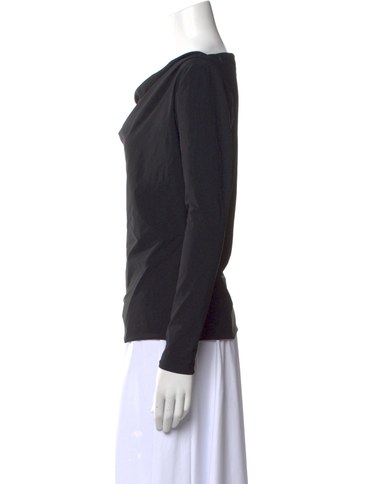 Chiara Boni Cowl Neck Long Sleeve Top