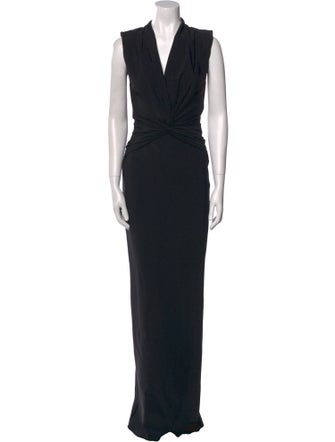 Chiara Boni V-Neck Long Dress