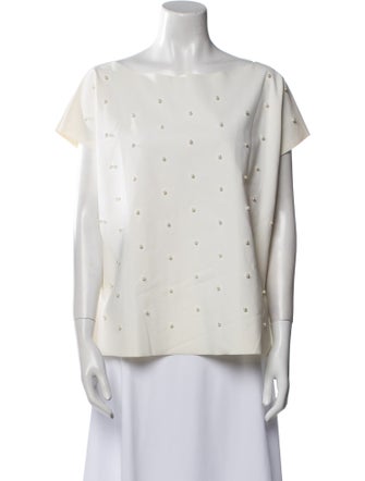 Chiara Boni Bateau Neckline Short Sleeve T-Shirt