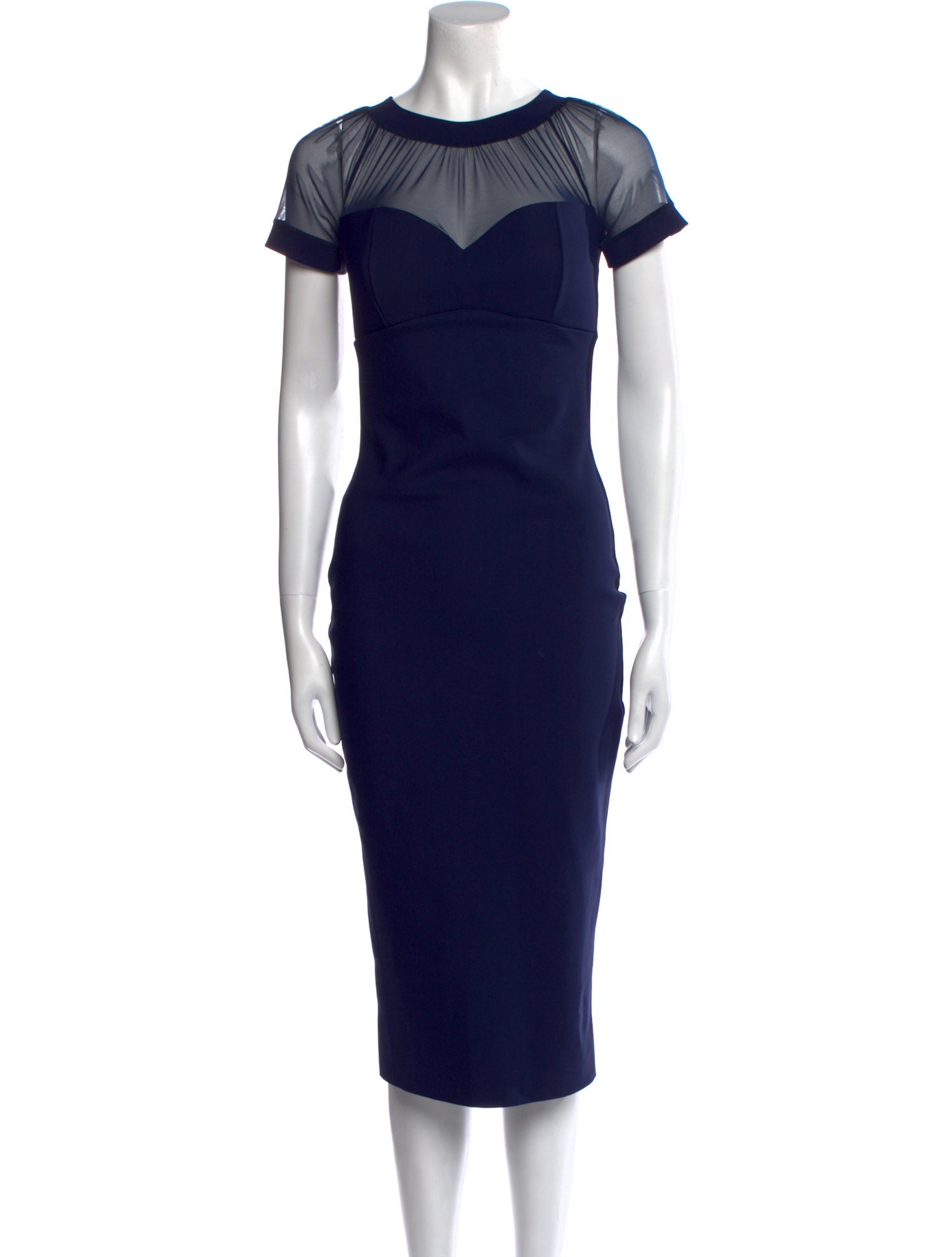 Chiara Boni Crew Neck Midi Length Dress