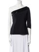 Chiara Boni One-Shoulder Three-Quarter Sleeve Top