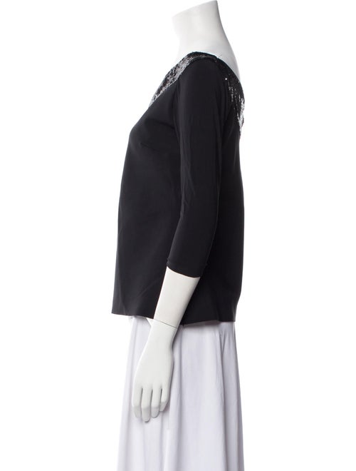 Chiara Boni One-Shoulder Three-Quarter Sleeve Top