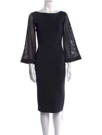 Chiara Boni Bateau Neckline Midi Length Dress