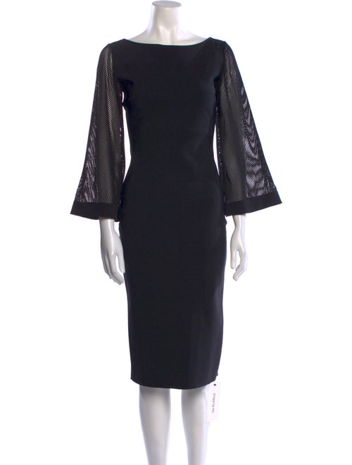 Chiara Boni Bateau Neckline Midi Length Dress