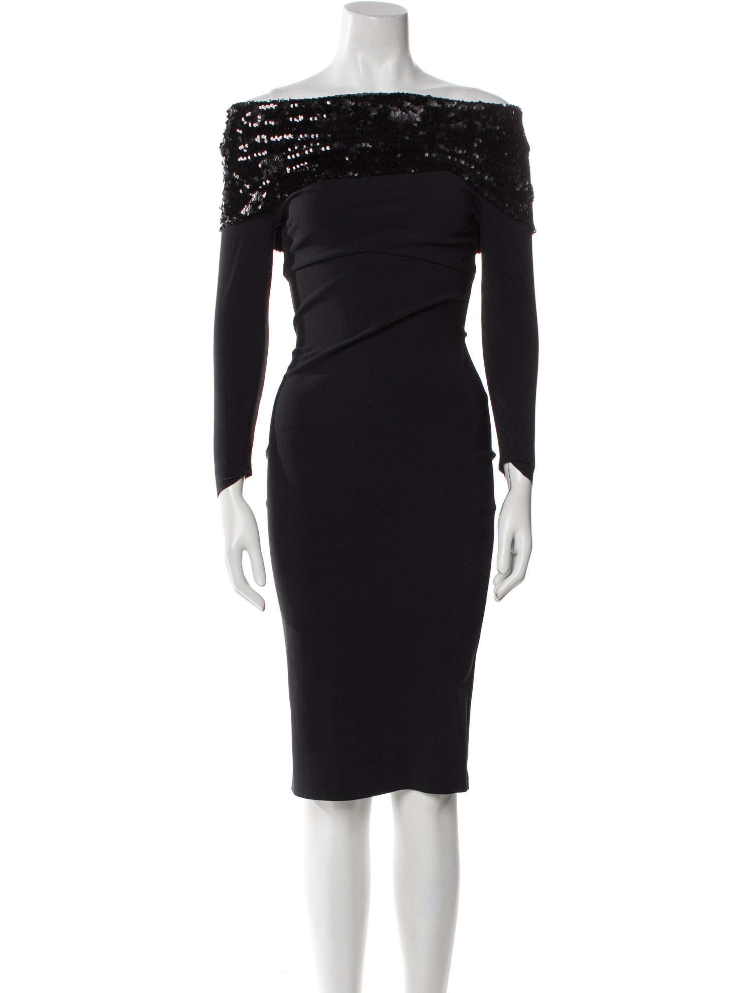 Chiara Boni Off-The-Shoulder Midi Length Dress w/ Tags