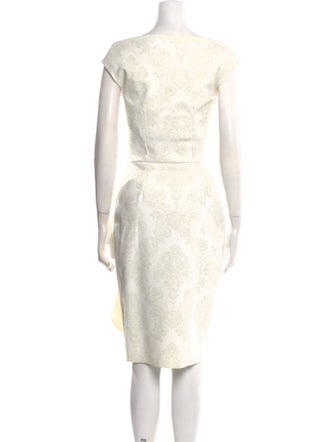 Chiara Boni Cowl Neck Knee-Length Dress