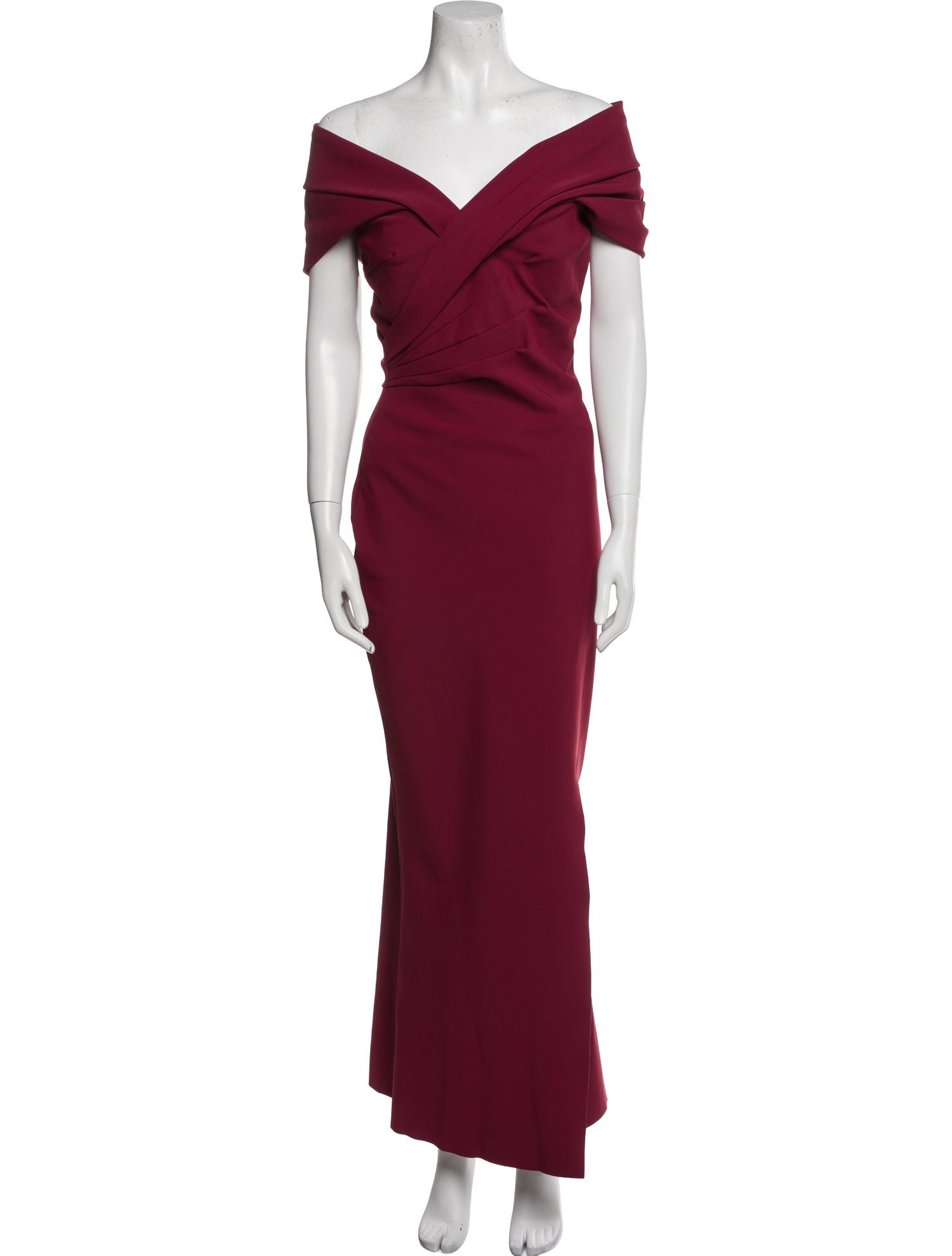 Chiara Boni Off-The-Shoulder Long Dress