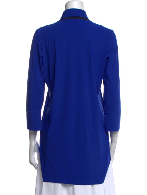 Chiara Boni Colorblock Pattern Three-Quarter Sleeve Tunic