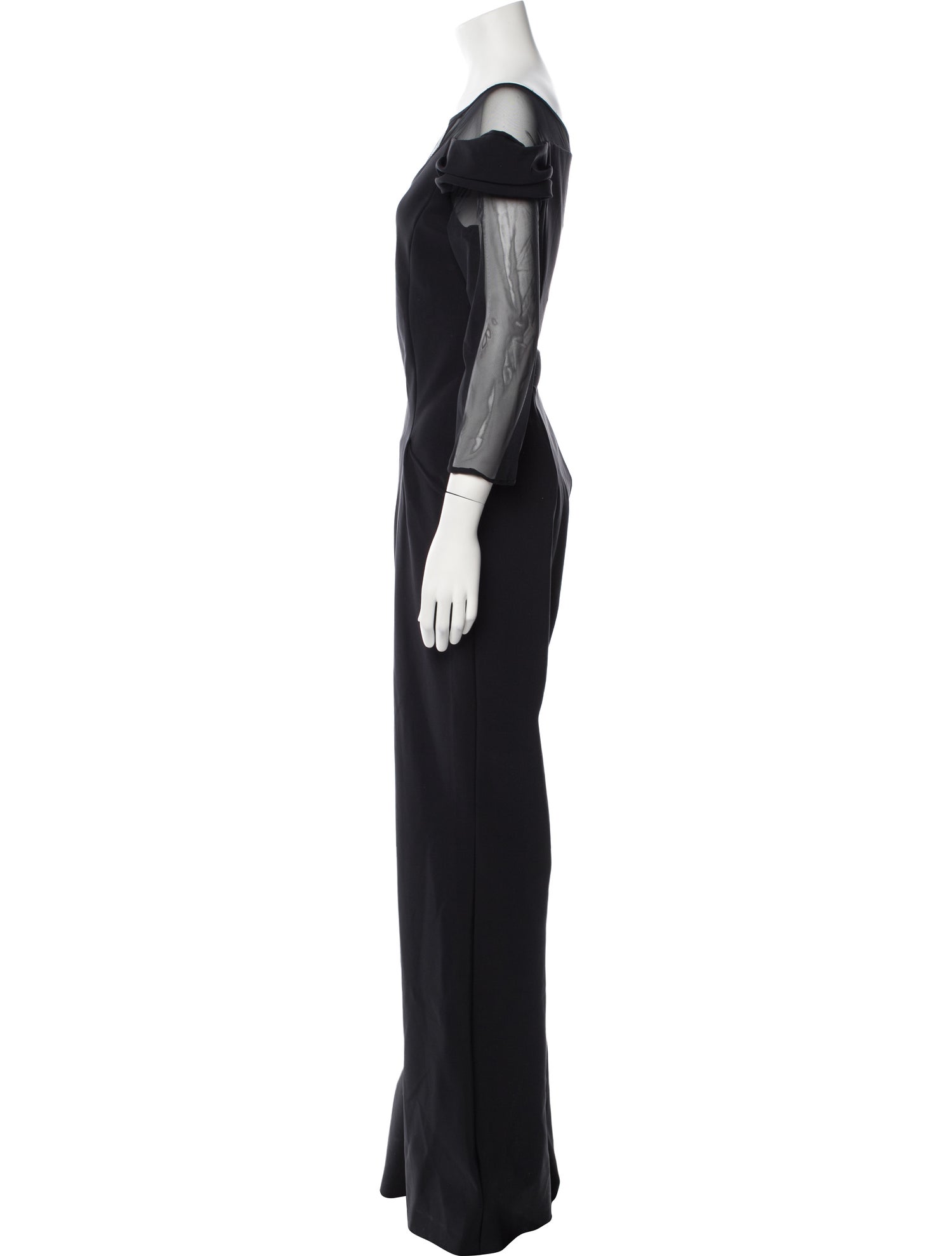 Chiara Boni Neoprene Bateau Neckline Jumpsuit