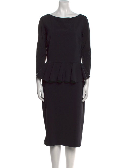 Chiara Boni Bateau Neckline Midi Length Dress