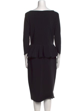 Chiara Boni Bateau Neckline Midi Length Dress