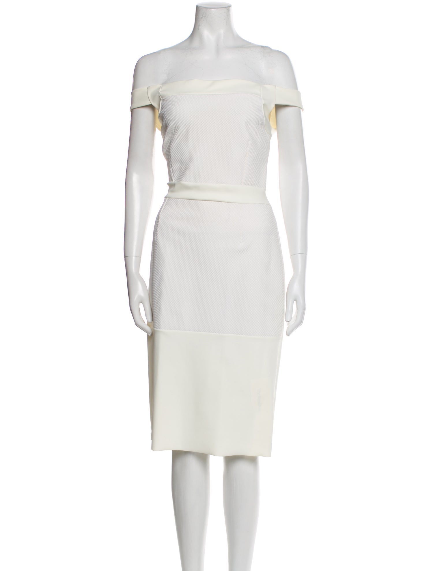 La Petite Robe di Chiara Boni Off-The-Shoulder Knee-Length Dress