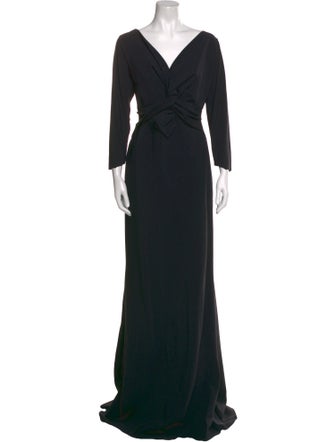 Chiara Boni V-Neck Long Dress