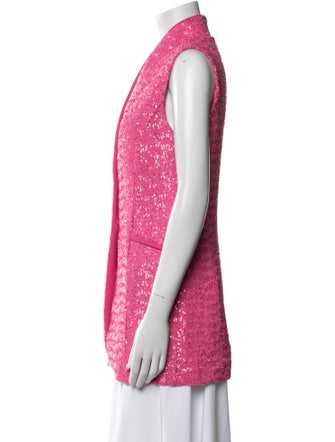 Chiara Boni Tweed Pattern Vest