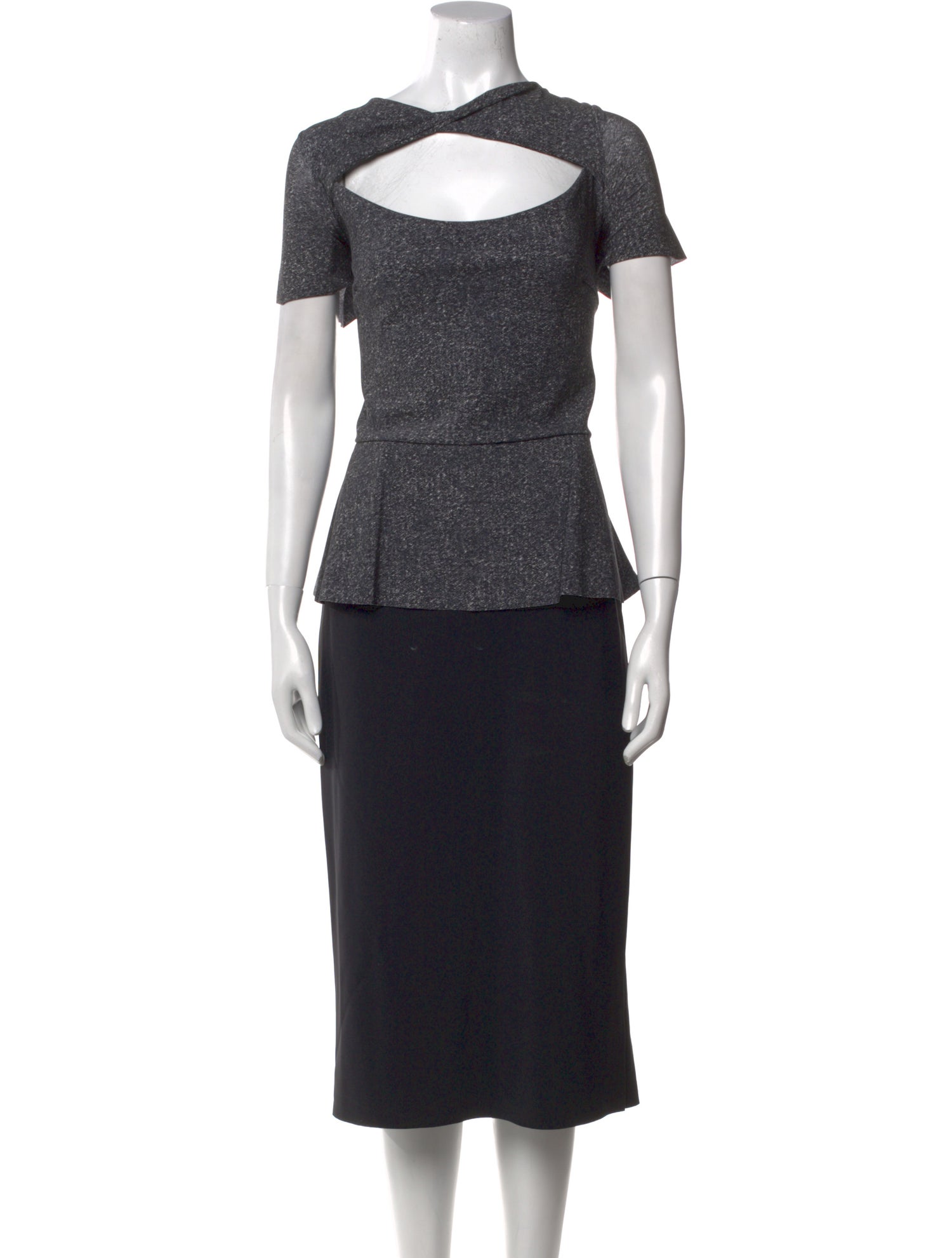 Chiara Boni Colorblock Pattern Midi Length Dress