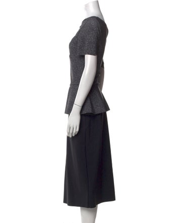 Chiara Boni Colorblock Pattern Midi Length Dress