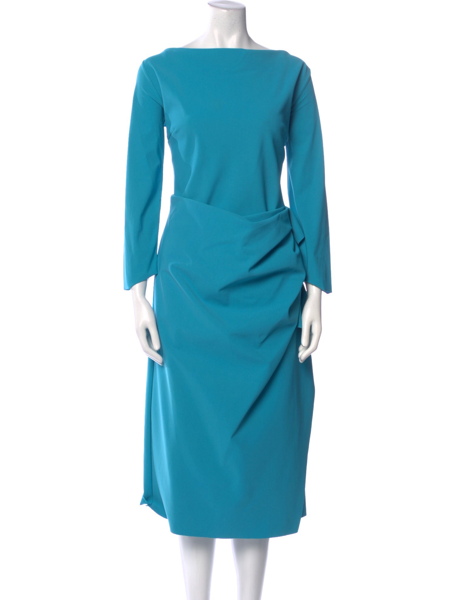 Chiara Boni Bateau Neckline Midi Length Dress