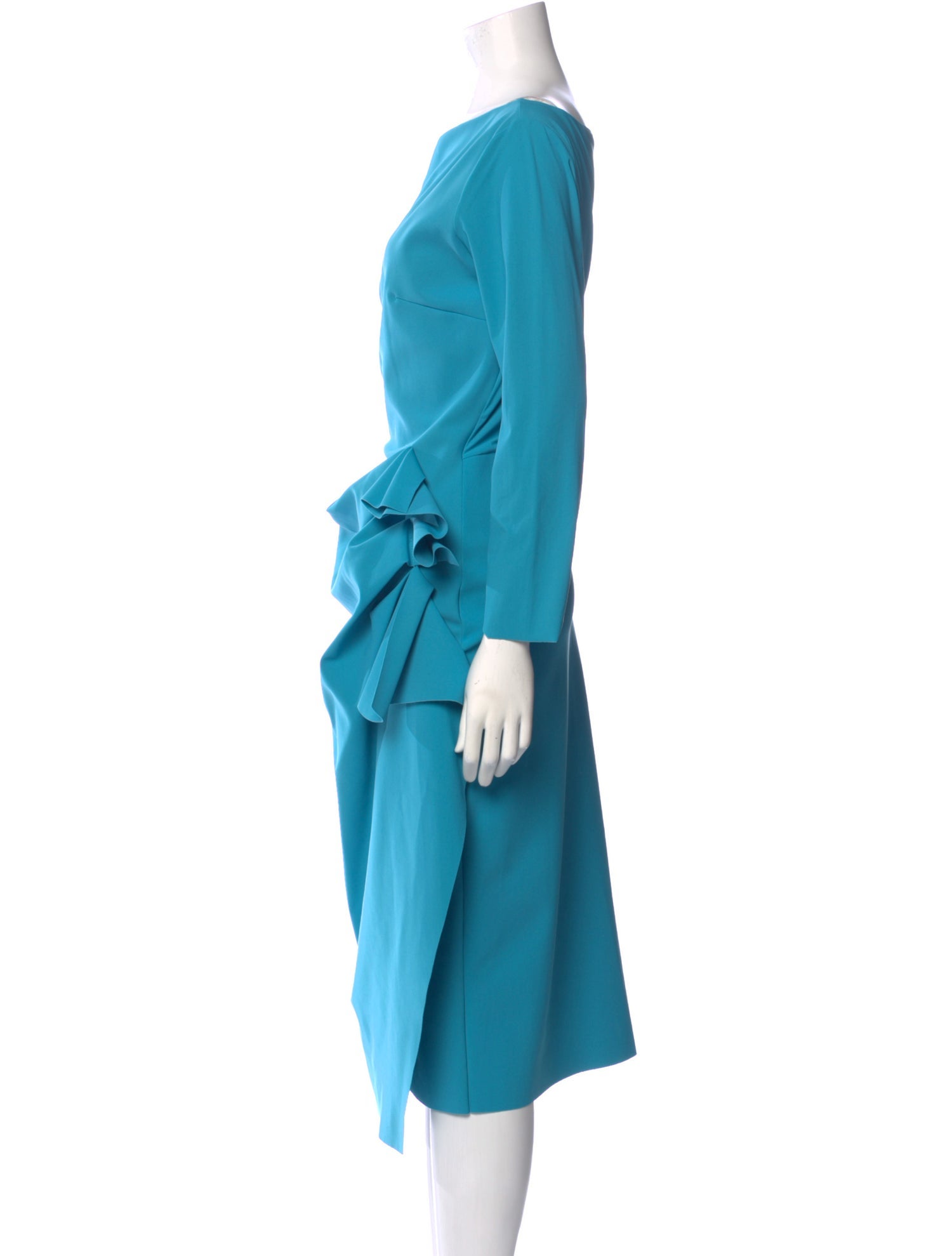 Chiara Boni Bateau Neckline Midi Length Dress