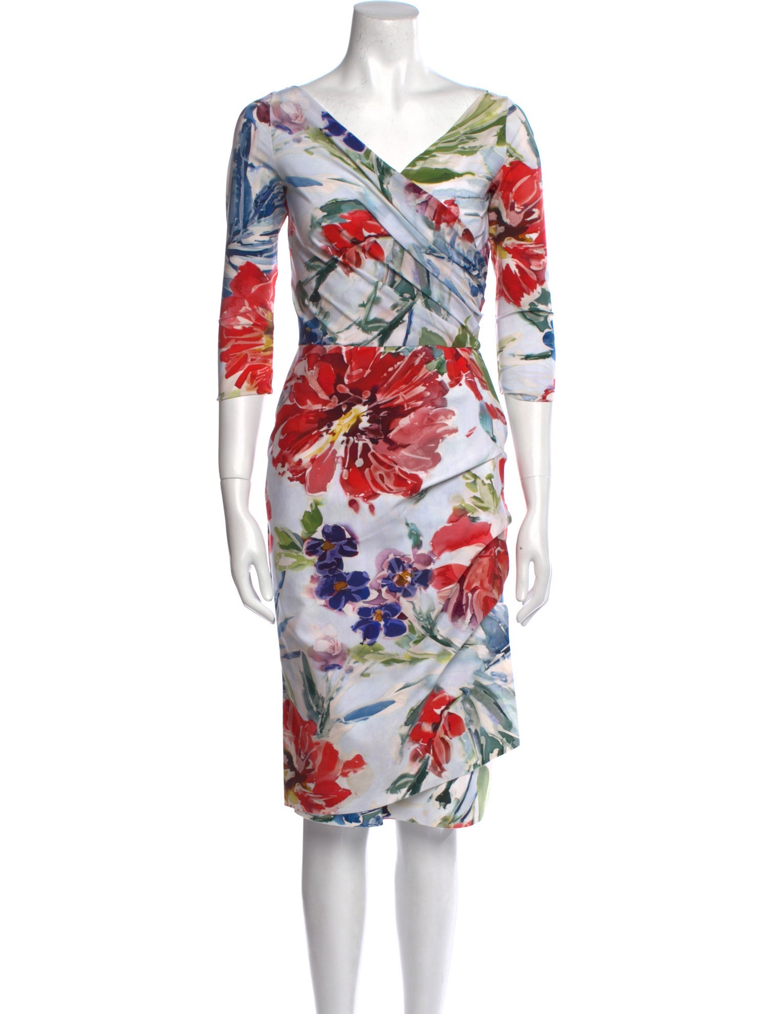 Chiara Boni Floral Print Knee-Length Dress