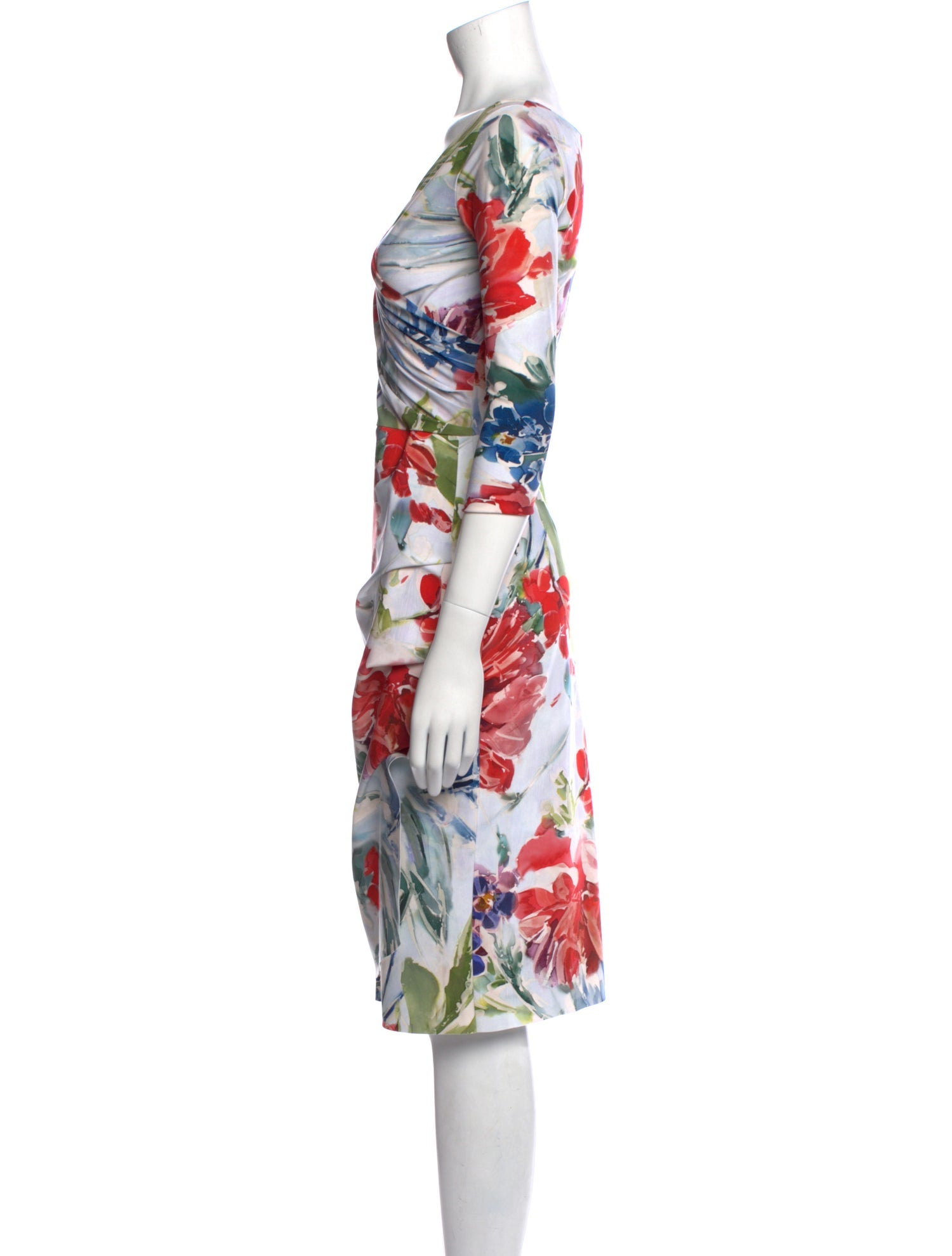 Chiara Boni Floral Print Knee-Length Dress
