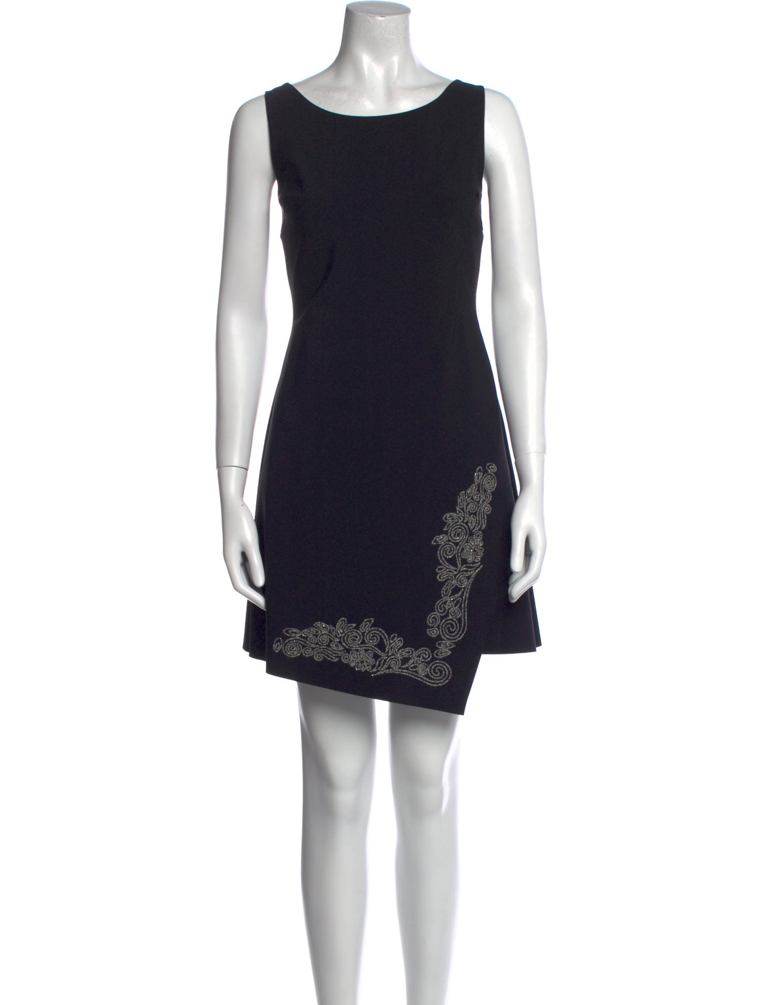 Chiara Boni Bateau Neckline Mini Dress