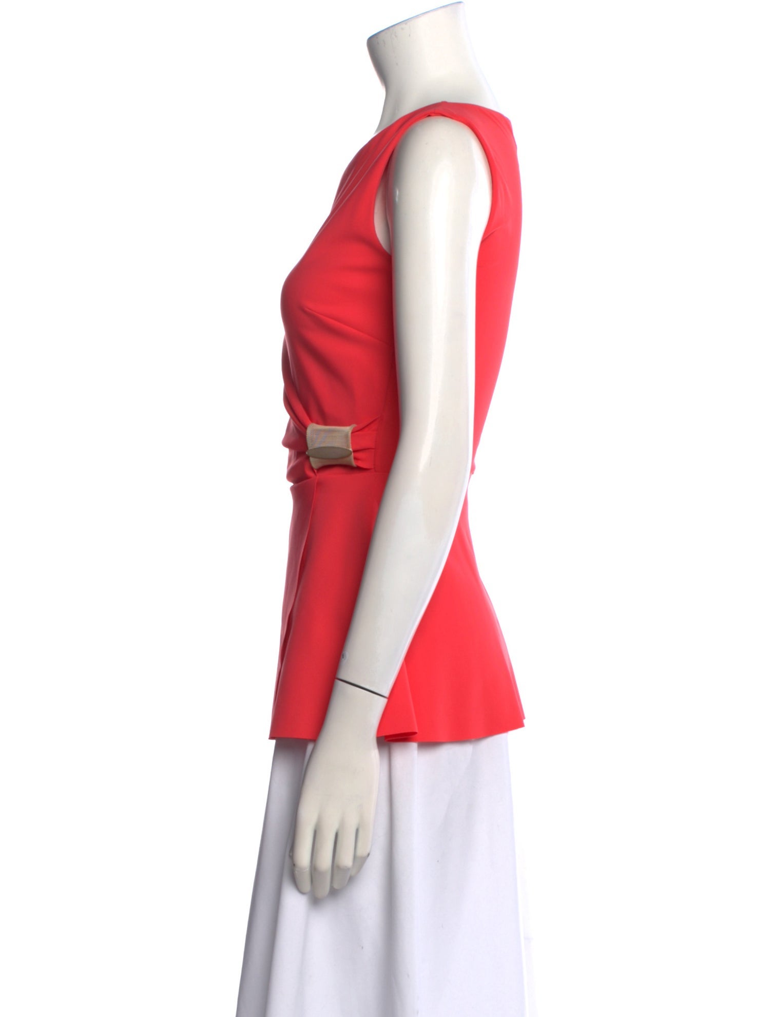 Chiara Boni Bateau Neckline Sleeveless Top