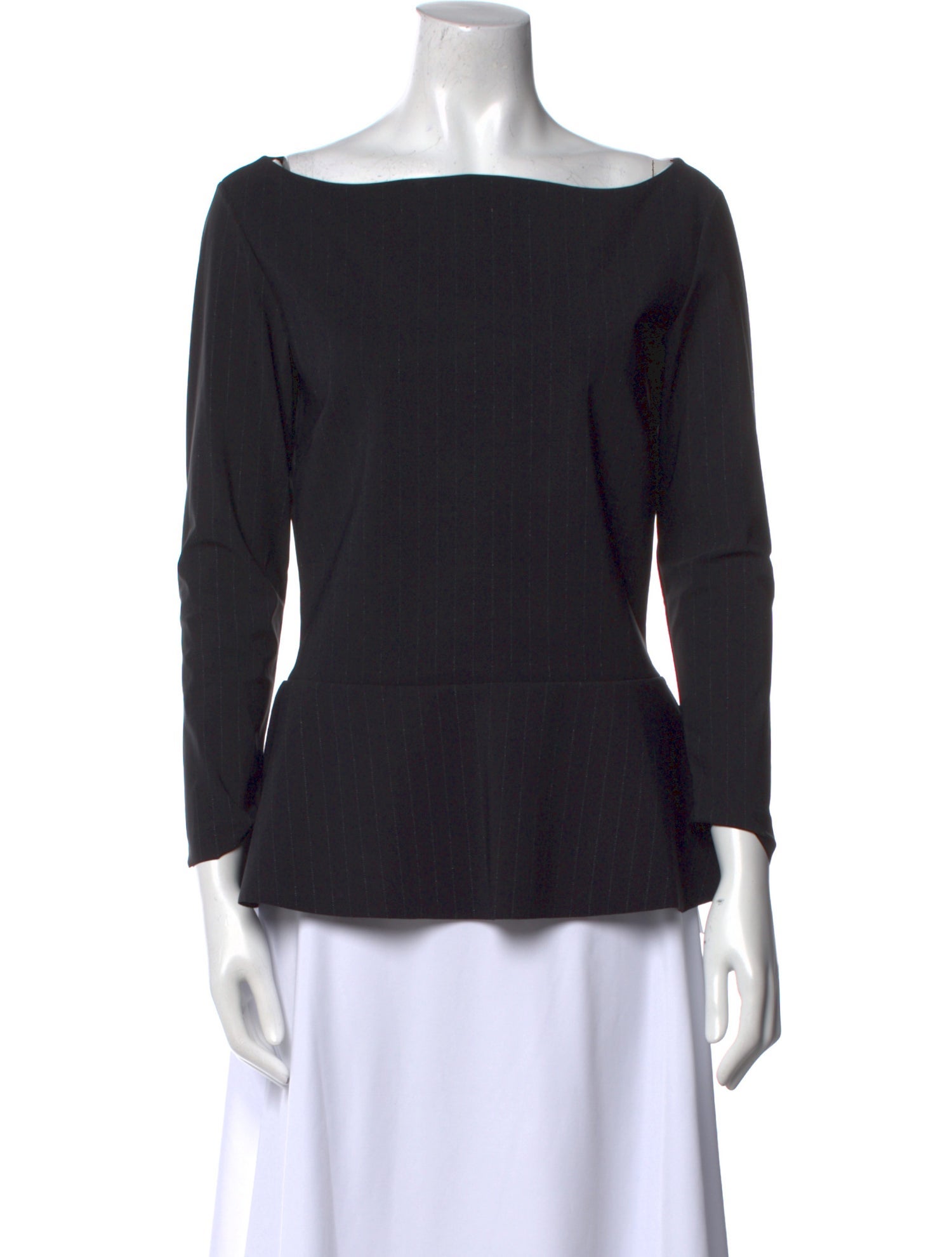 Chiara Boni Scoop Neck Three-Quarter Sleeve Top